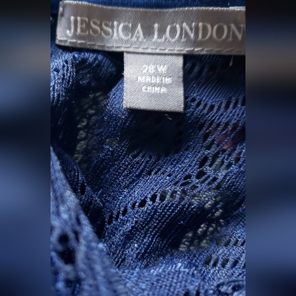 Jessica London Navy Lace Dress 28W - Picture 7 of 7
